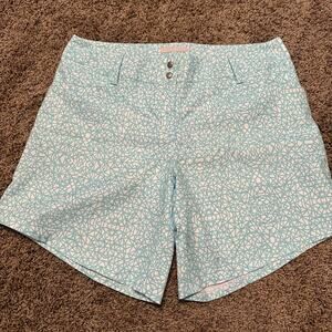 Adidas Aqua and White Pattern Dress/Golf Shorts Classic Style EUC